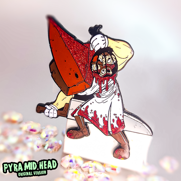Pyramid Head Enamel Pin