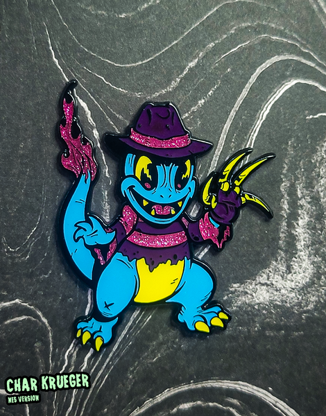 Char Krueger 2" Enamel Pin