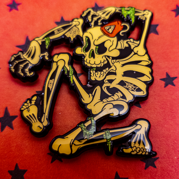 Cobweb Crawlie Enamel Pin