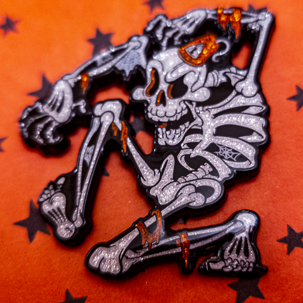 Cobweb Crawlie Enamel Pin