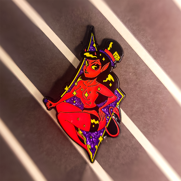 Devil Magic Red- Devilish Delight Enamel Pin