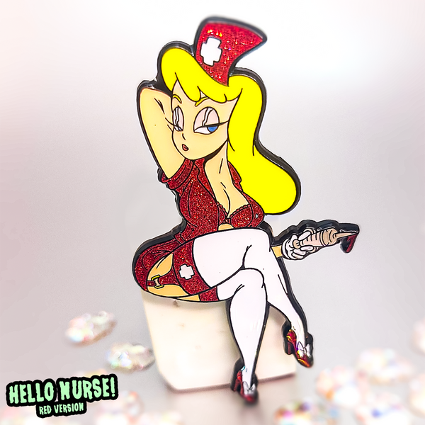 Hello Nurse Enamel Pin