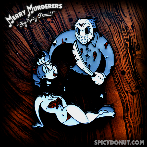 Jason in Toon Town Enamel Pin