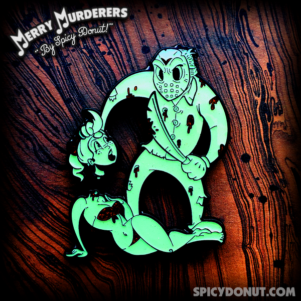 Jason in Toon Town Enamel Pin