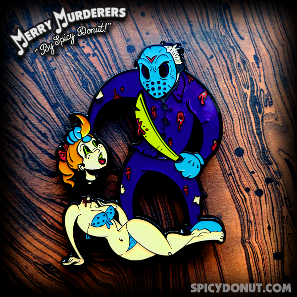 Jason in Toon Town Enamel Pin