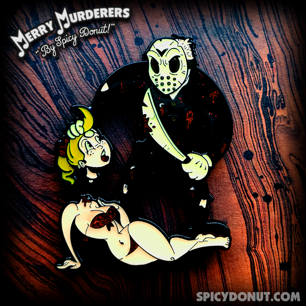 Jason in Toon Town Enamel Pin