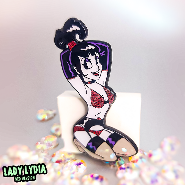 Lady Lydia Enamel Pin