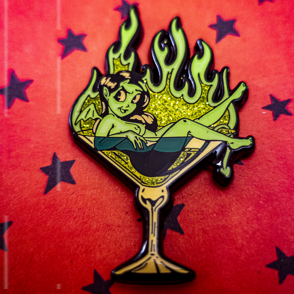 Martini Mischief Enamel Pin