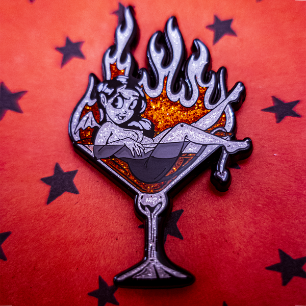 Martini Mischief Enamel Pin