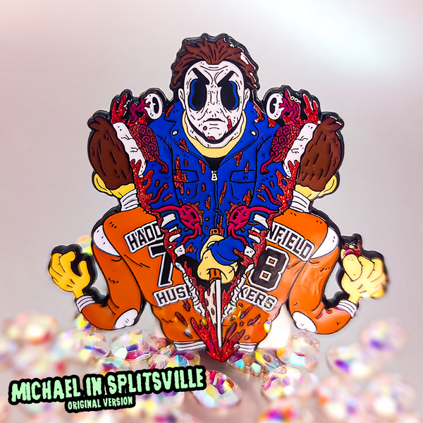 Michael in Splitsville Enamel pin