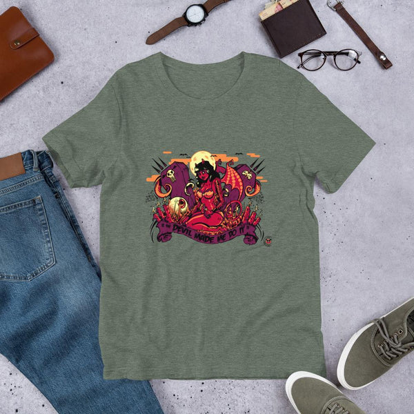 The Devil Made Me Do It - Short-Sleeve Unisex T-Shirt