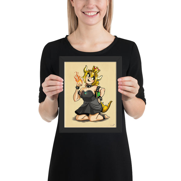 Bowsette - Framed poster
