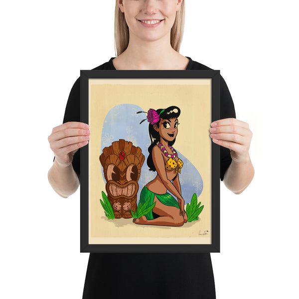 Tiki Time - Framed poster