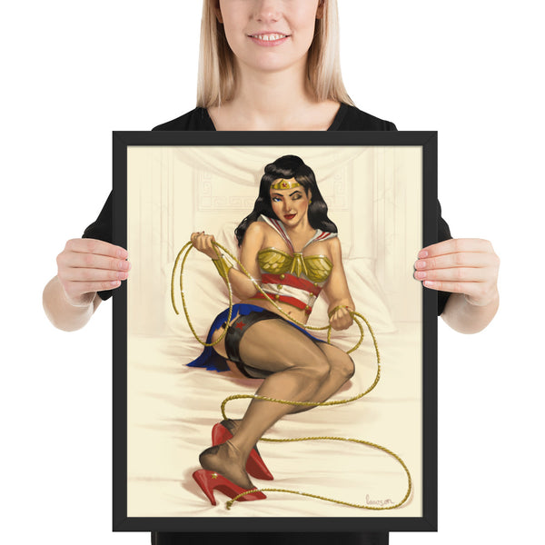 Wonder Wink! - Framed poster
