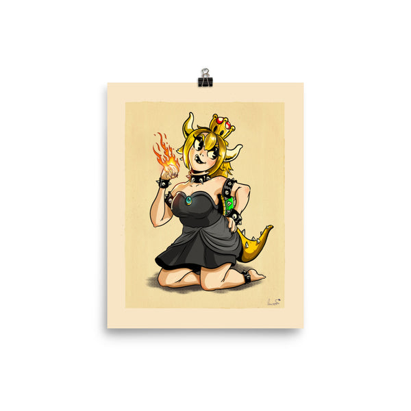 Blonde Bowsette - Poster