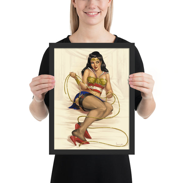 Wonder Wink! - Framed poster