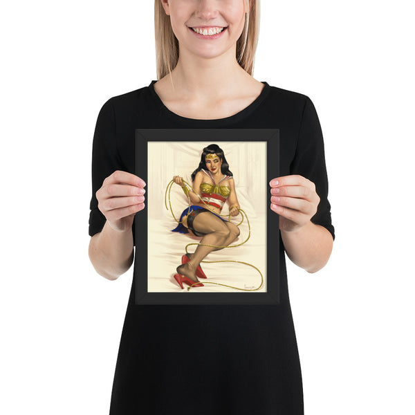 Wonder Wink! - Framed poster