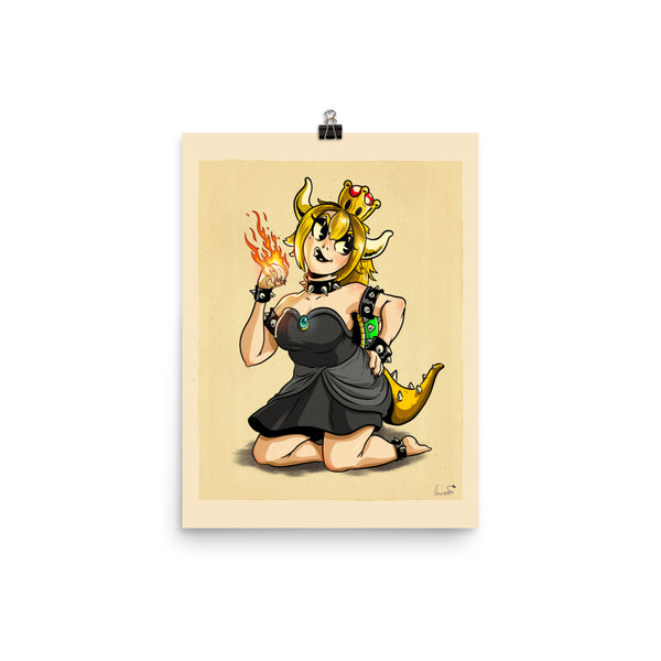 Blonde Bowsette - Poster