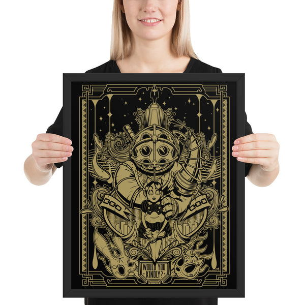 Would you kindly - Framed poster