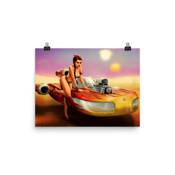 Hot Rod Leia - Poster