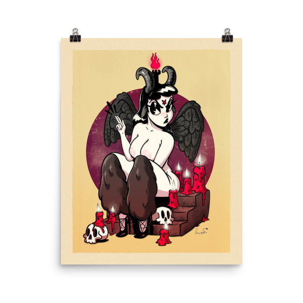 Baphomet Beauty - Poster
