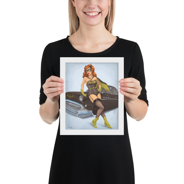 Barb's Bat-mobile Framed poster