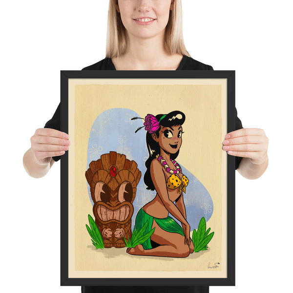 Tiki Time - Framed poster