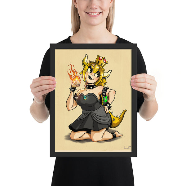 Bowsette - Framed poster