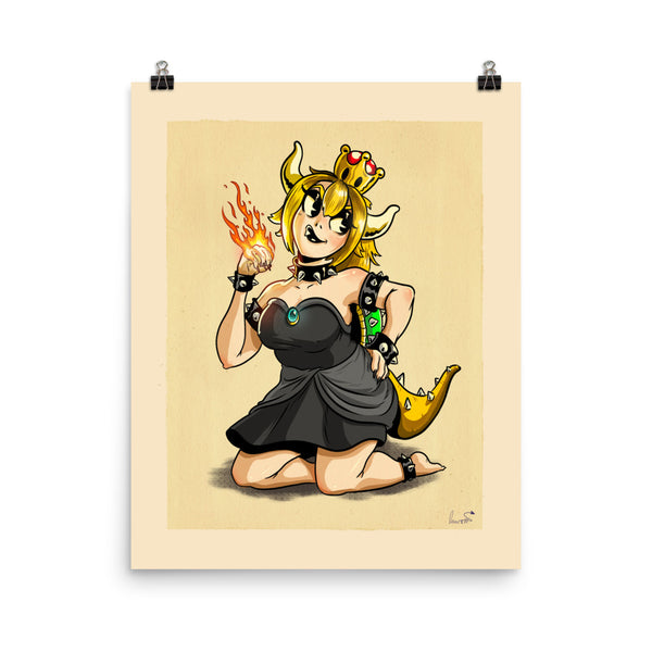 Blonde Bowsette - Poster