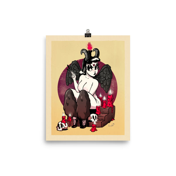 Baphomet Beauty - Poster