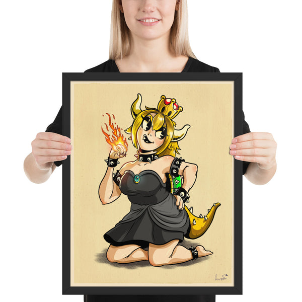 Bowsette - Framed poster