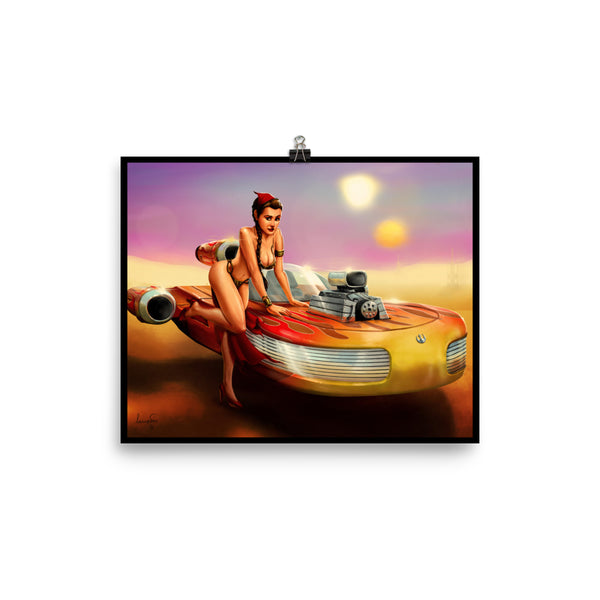 Hot Rod Leia - Poster