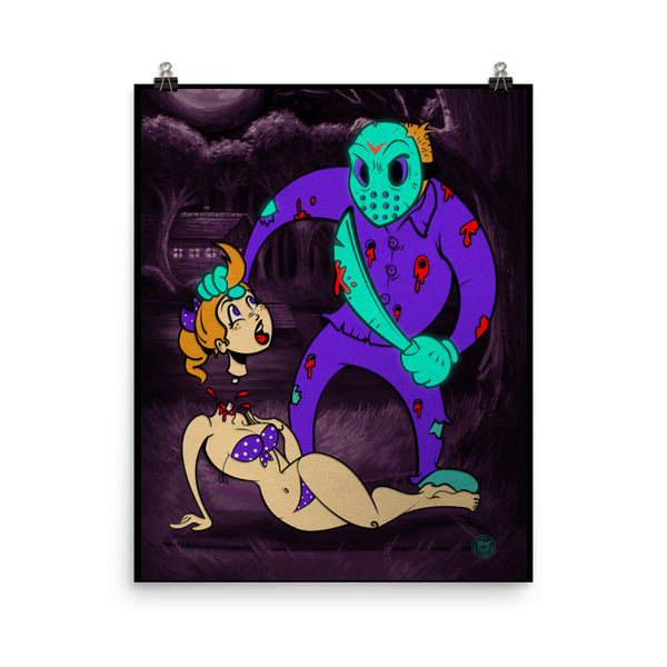 Gamer Jason in Toon Town -Poster