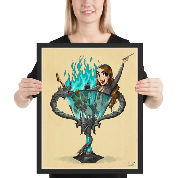 Hermione in the Triwizard Cup - Framed poster