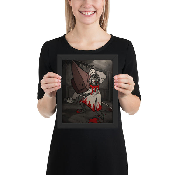 Red Pyramid Thing- Framed poster