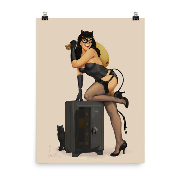 Cat Burglar Caught in the Act - Poster