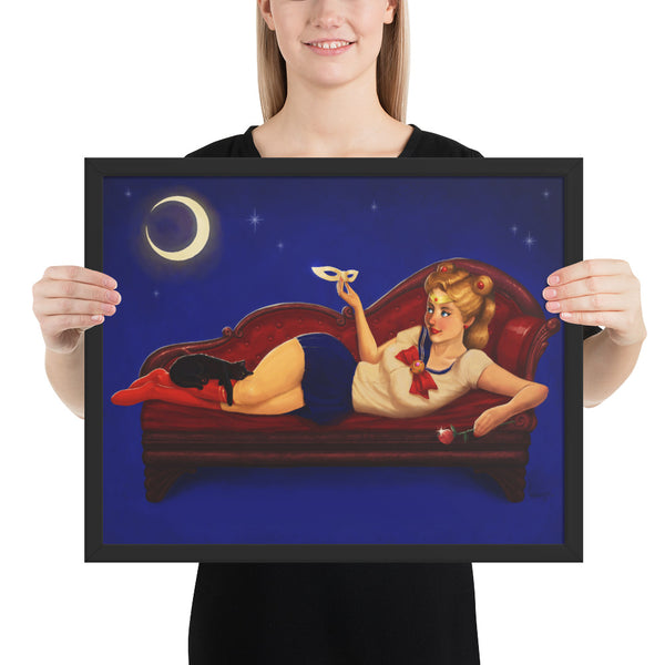 Dreaming of Tuxedo Mask - Framed poster
