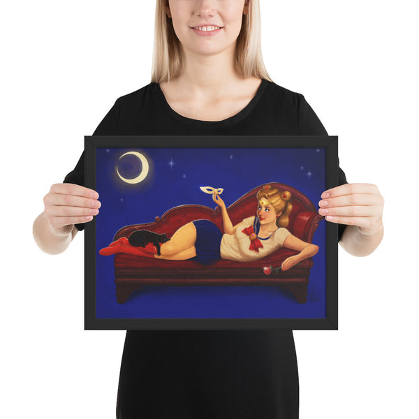 Dreaming of Tuxedo Mask - Framed poster