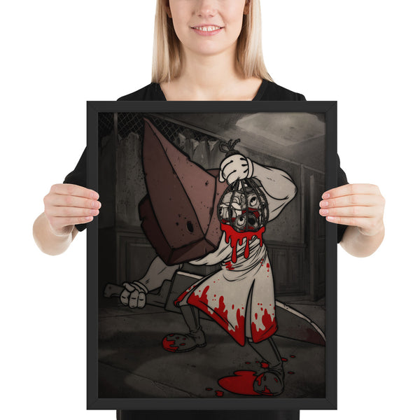 Red Pyramid Thing- Framed poster