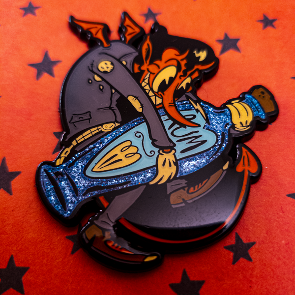 Red Rummy Enamel Pin