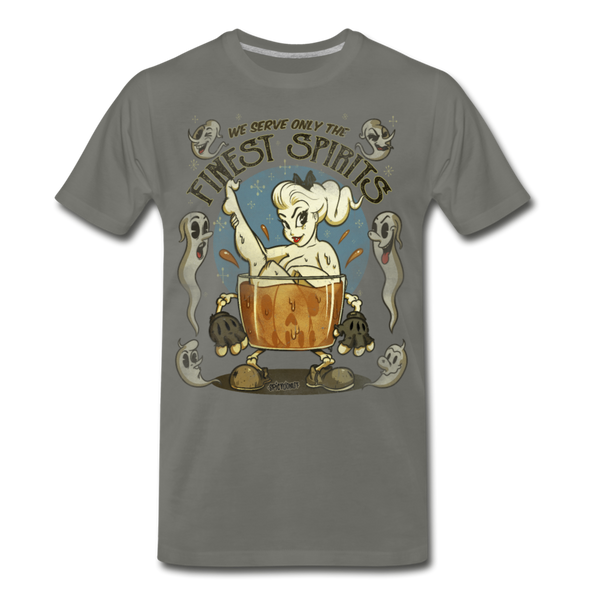 Finest Spirits - Men's Premium T-Shirt - asphalt gray