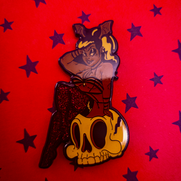 Thicc Thinker Enamel Pin