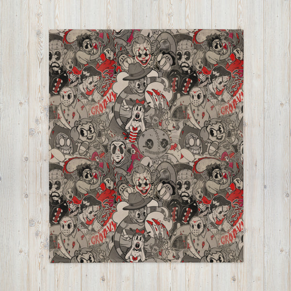 Merry Murderers Throw Blanket