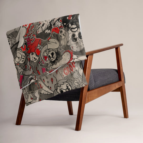 Merry Murderers Throw Blanket