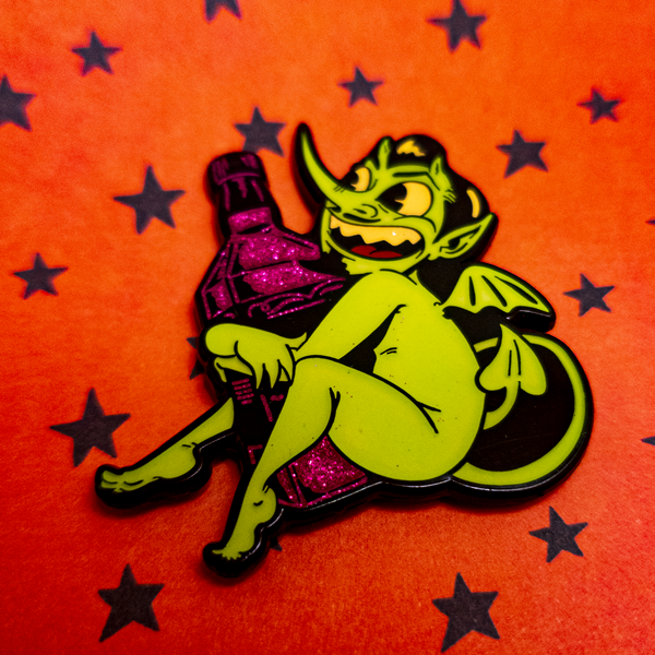 Whiskey Wascal Enamel Pin