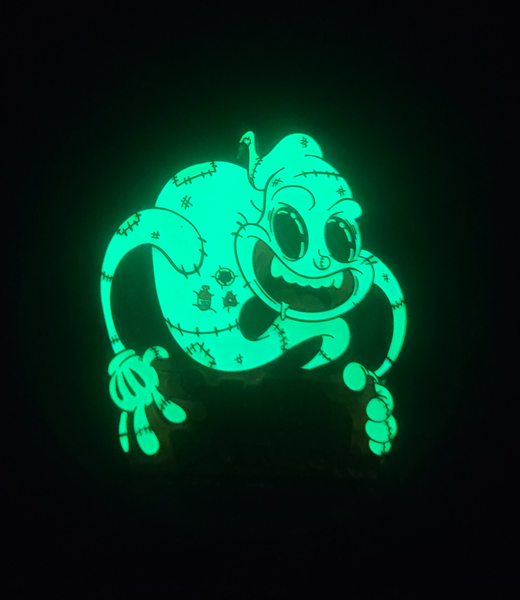 Send Boo's Enamel Pin- Patreon Exclusive BW Edition