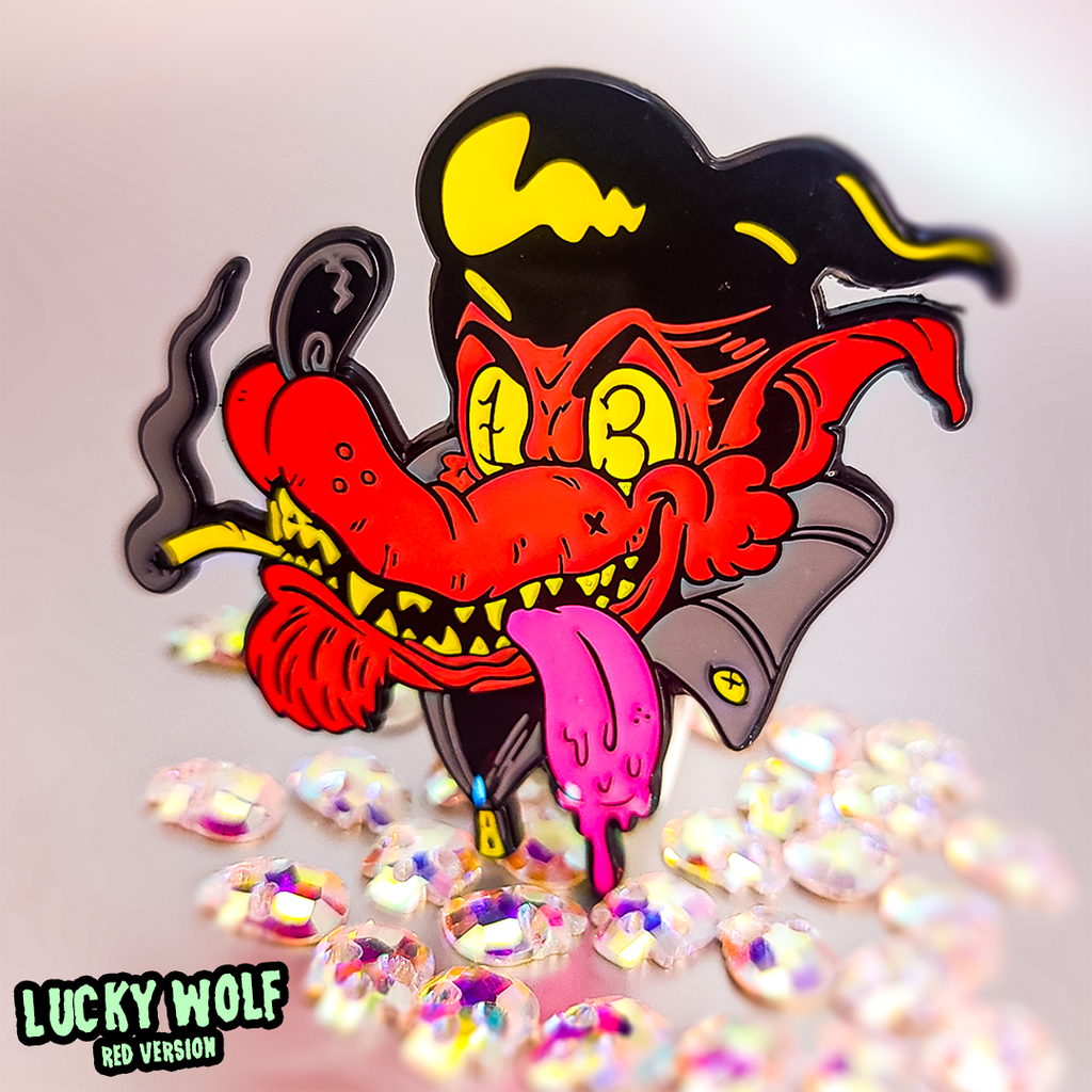 Lucky Wolf -Red – Spicy Donut Shop