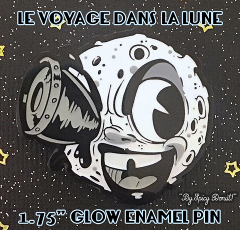 Man on the Moon Enamel Pin