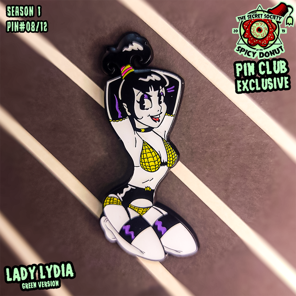 Lady Lydia Glow Enamel Pin -Patreon Exclusive