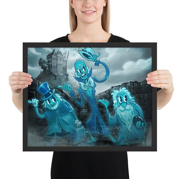 Hitchhiking Ghosts - Framed poster